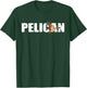 Pelican Fish Catch Tropical Bird Animal Pelican Bird Lover T-Shirt - T-Shirt | Forest