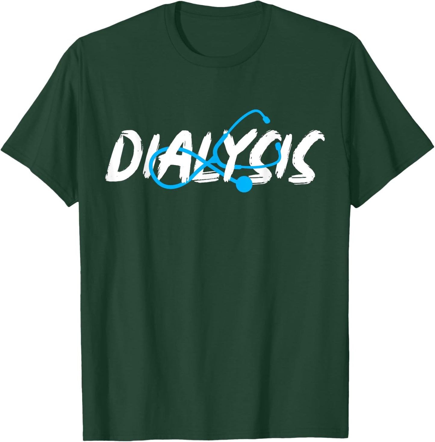 Dialysis Nephrology Technician Nurse Gifts Women's Black Modern T-Shirt - T-Shirt | Forest