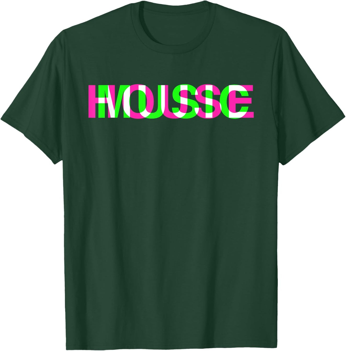 House Music Glitch Optical Illusion - EDM Rave DJ T-Shirt - T-Shirt | Forest