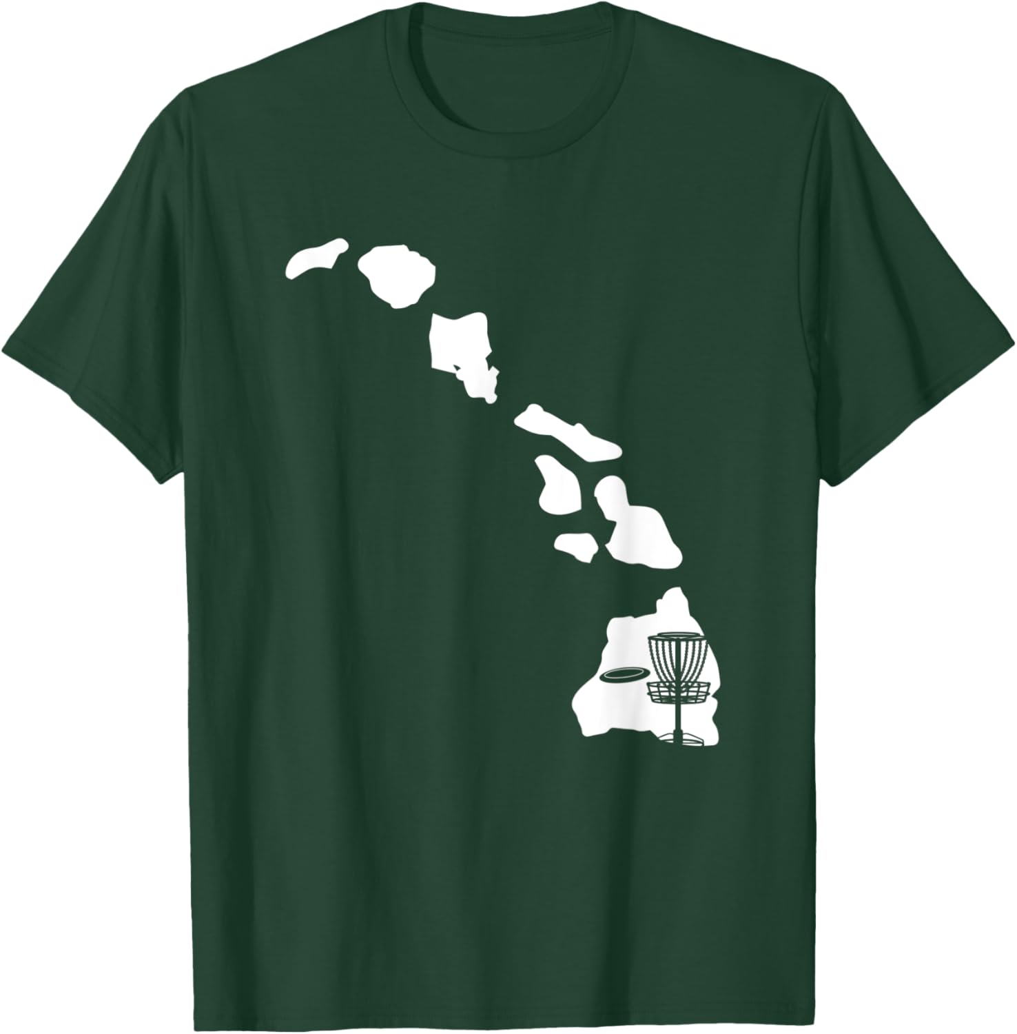 Cool Hawaii Disc Golf - Frisbees Disc Golfing Frolf Golfer T-Shirt - T-Shirt | Forest