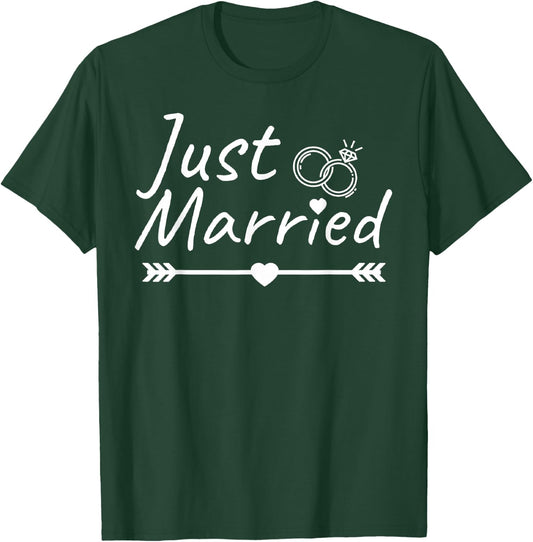 Couple Just Married Couple Weeding women T-Shirt - T-Shirt | Forest