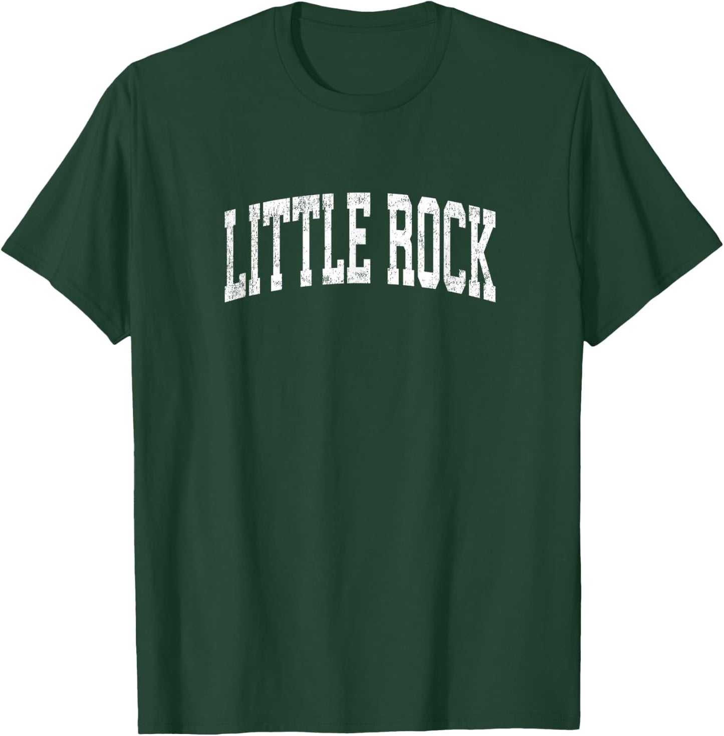 Little Rock Arkansas AR Vintage Athletic Sports Design T-Shirt - T-Shirt | Forest