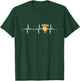 Pizza Heartbeat Pizza Lovers Funny Food Pizza T-Shirt - T-Shirt | Forest