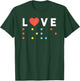 Vintage Love, Braille love gift, red heart T-Shirt - T-Shirt | Forest