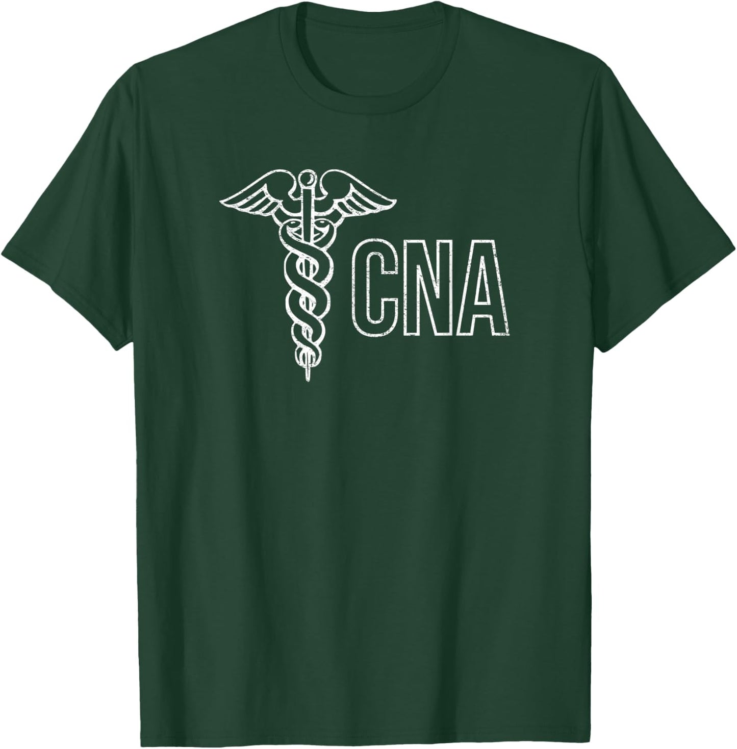 Certified Nursing Assistant Cna Caduceus Health Care Nurse T-Shirt - T-Shirt | Forest