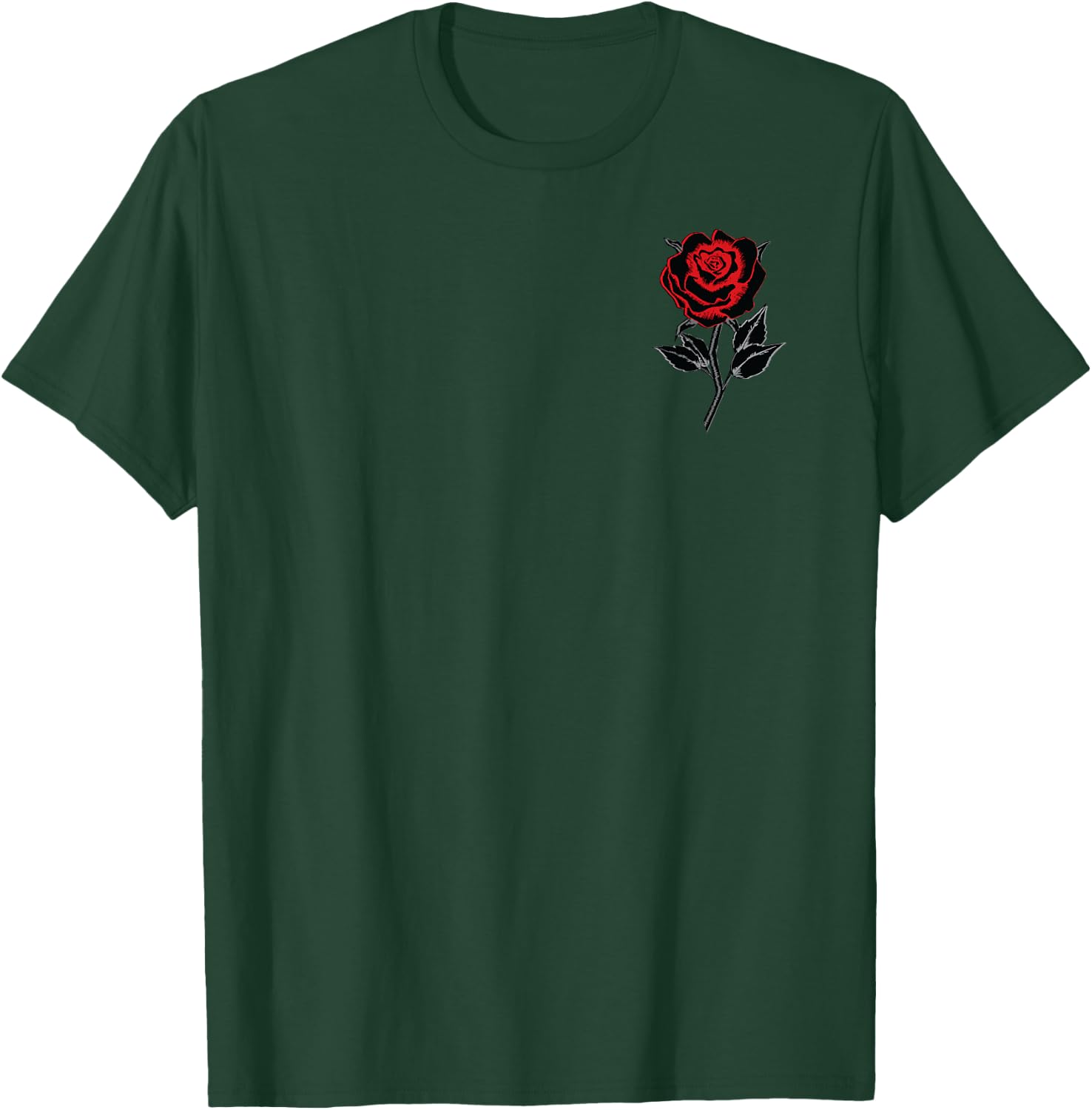 Red Roses Flower Gardening Men Women Boys Girls Cute Family T-Shirt - T-Shirt | Forest