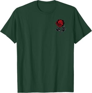 Red Roses Flower Gardening Men Women Boys Girls Cute Family T-Shirt - T-Shirt | Forest