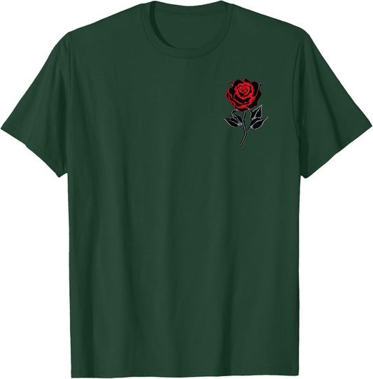 Red Roses Flower Gardening Men Women Boys Girls Cute Family T-Shirt - T-Shirt | Forest