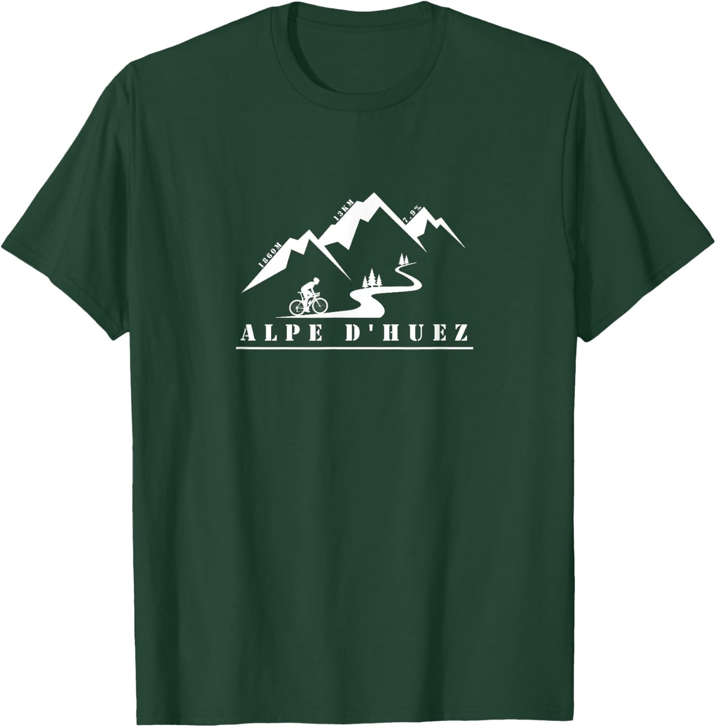 Alpe d'Huez, bicycle, bicycle, France, Alps, tour, cycling T-Shirt - T-Shirt | Forest