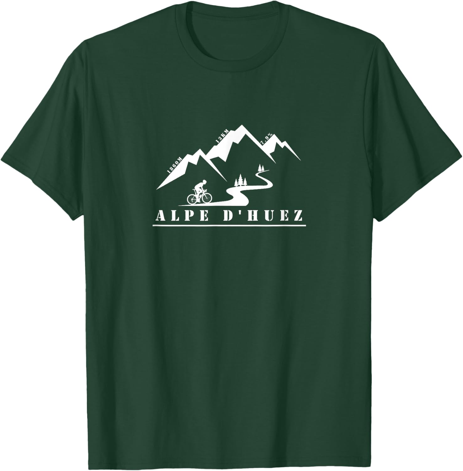 Alpe d'Huez, bicycle, bicycle, France, Alps, tour, cycling T-Shirt - T-Shirt | Forest