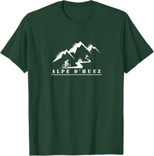 Alpe d'Huez, bicycle, bicycle, France, Alps, tour, cycling T-Shirt - T-Shirt | Forest
