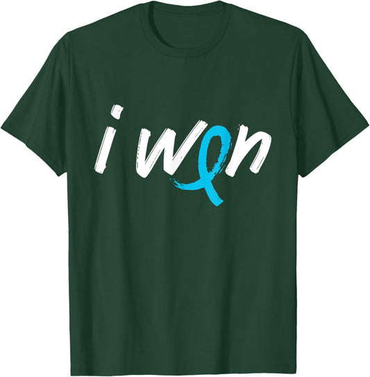 Prostate Cancer Awareness - I Won Survivor Fighter T-Shirt - T-Shirt | Forest