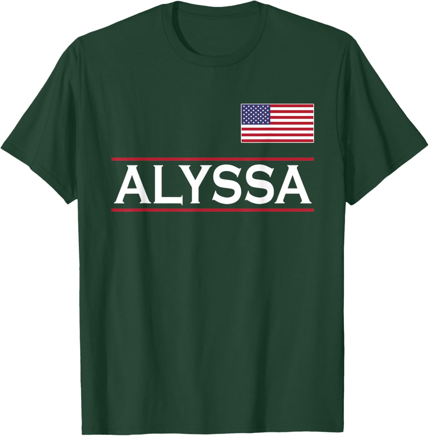 ALYSSA Personalized Name Funny Birthday Gift T-Shirt - T-Shirt | Forest