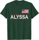 ALYSSA Personalized Name Funny Birthday Gift T-Shirt - T-Shirt | Forest