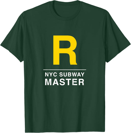 Kids NYC New York City Subway, R Train Graphic T-Shirt - T-Shirt | Forest