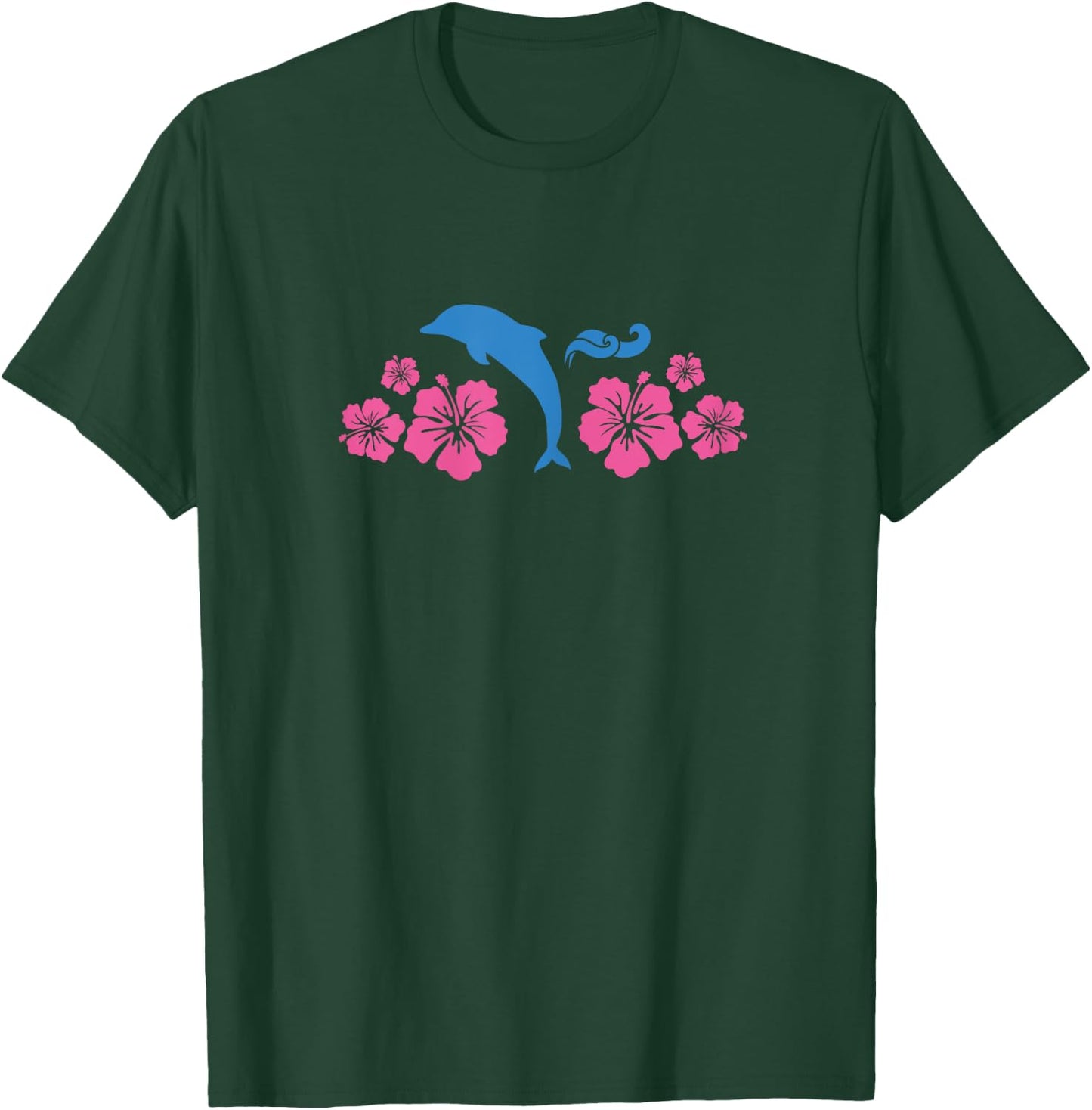 Dolphin & Flowers Coconut Girl Y2K 2000s Aesthetic Summer T-Shirt - T-Shirt | Forest
