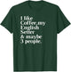 English Setter Funny Dog Owner Coffee Lover Gift Women Men T-Shirt - T-Shirt | Forest