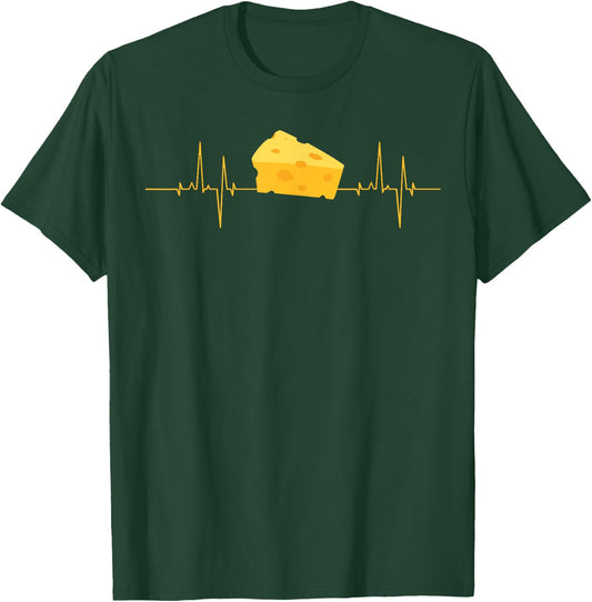 Funny Cheese Art Women Kids Cheese Dairy Lovers T-Shirt - T-Shirt | Forest
