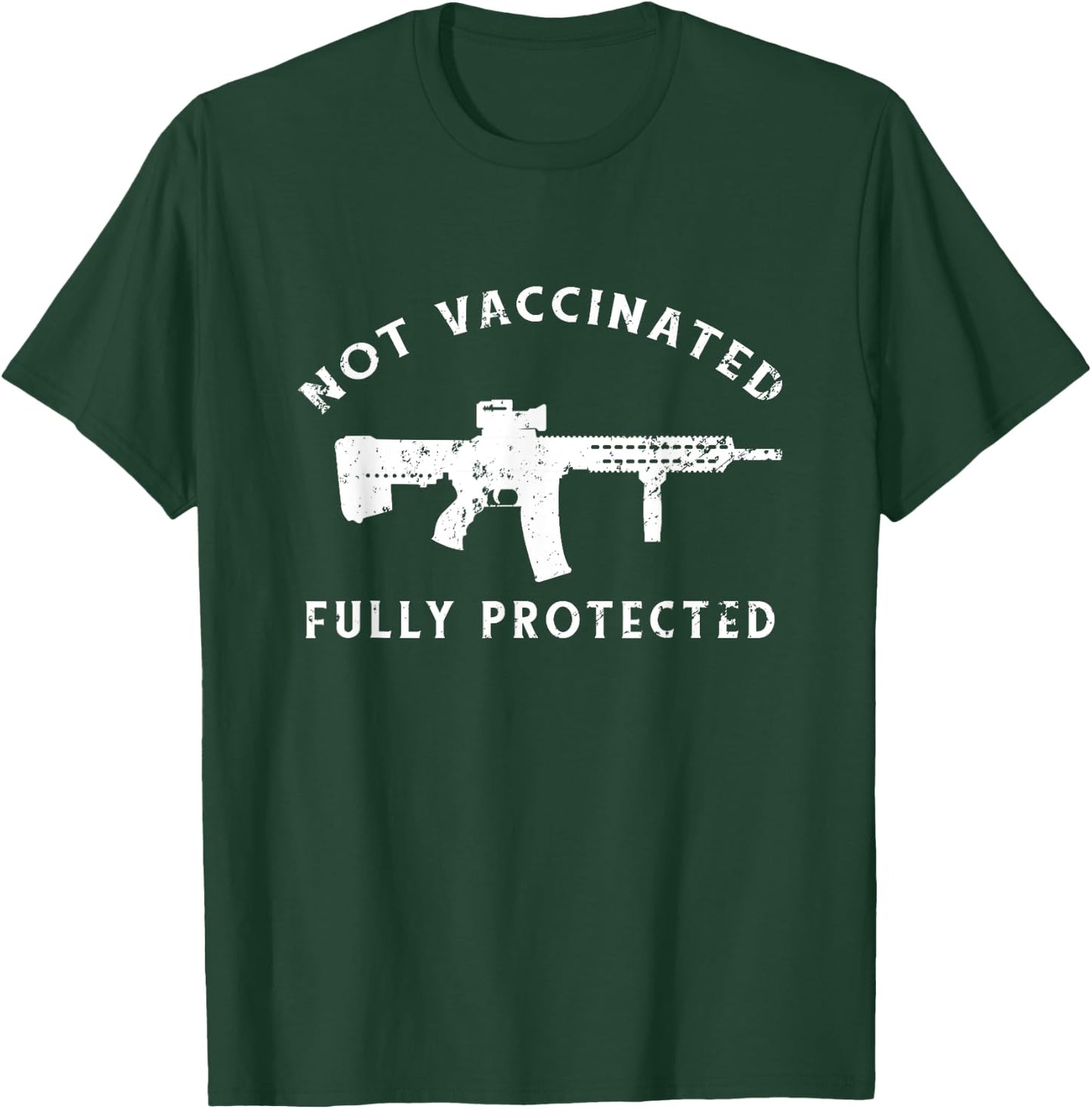 I Identify As Vaccinated Woke Anti-Vax Anti Vaccine Not Vaccinated Fully Protected 2A Anti Vax T-Shirt - T-Shirt | Forest