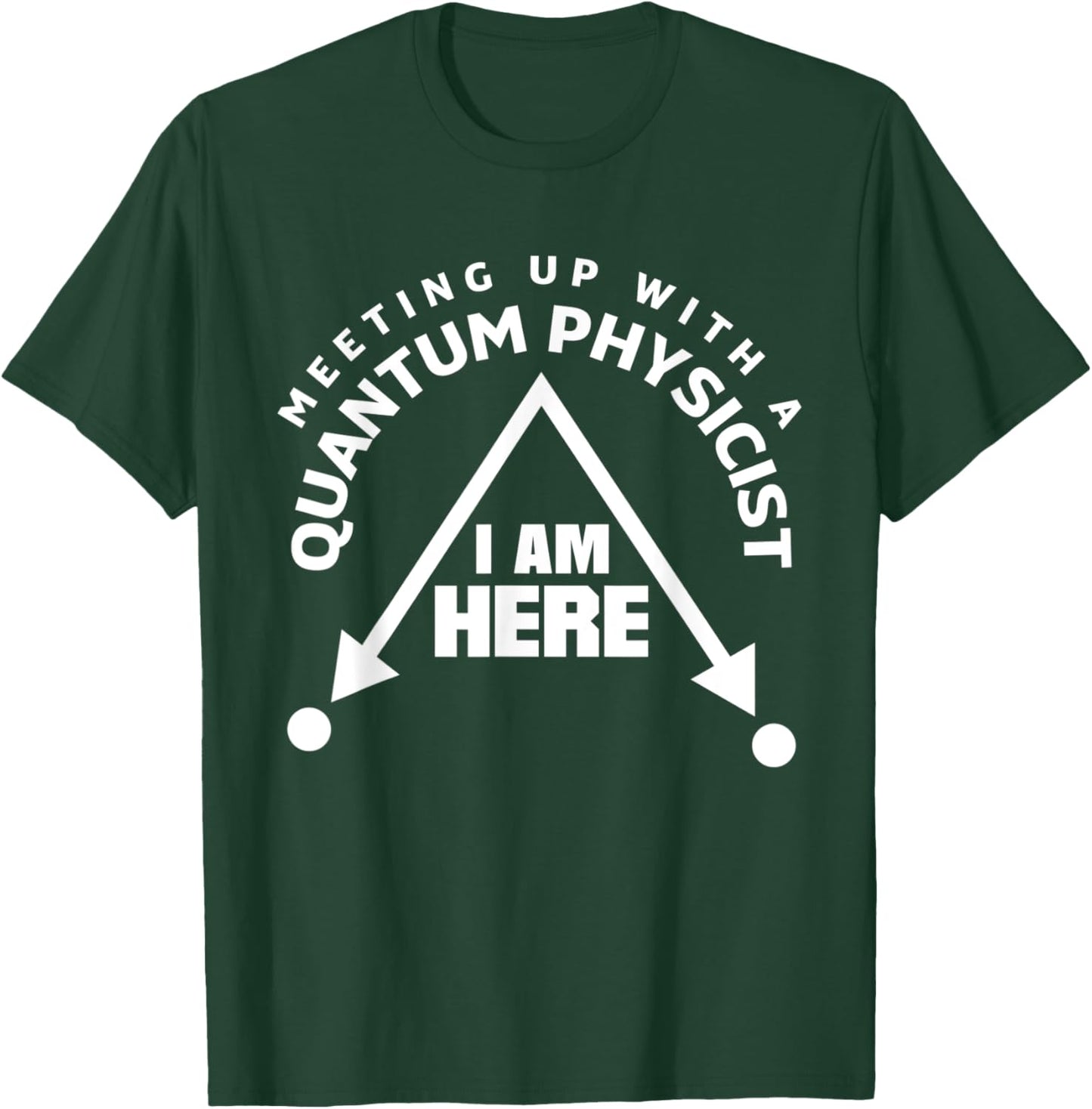 Quantum Mechanics Quantum Physics Meetup Pun T-Shirt - T-Shirt | Forest