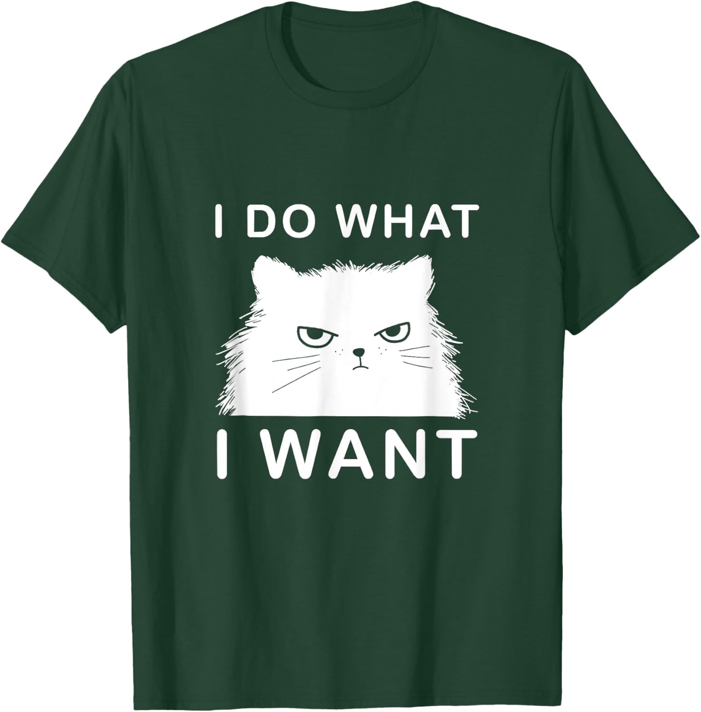 Retro 80s 90s Cat Lovers Funny I Do What I Want Cat Women T-Shirt - T-Shirt | Forest