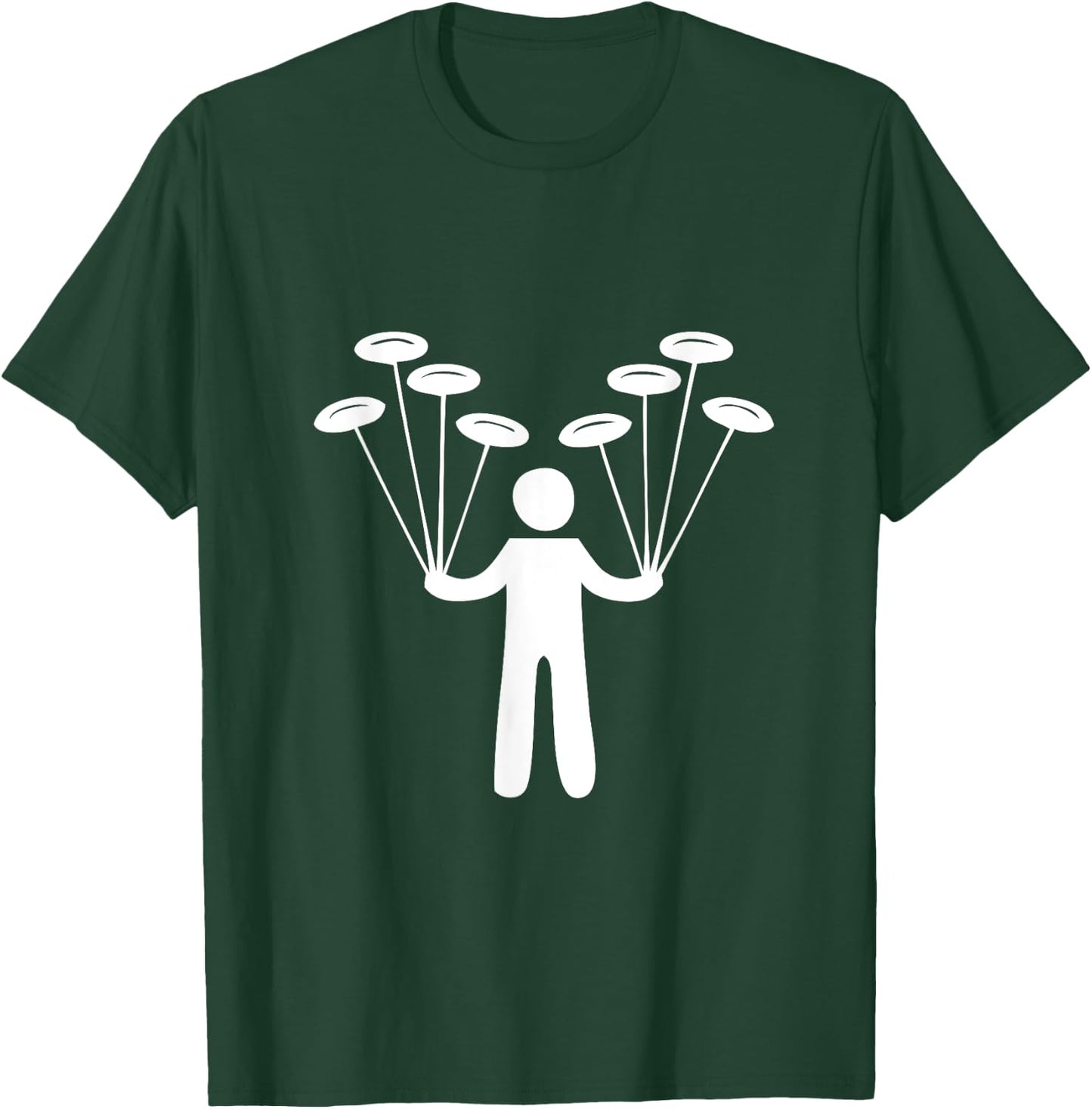 Spinning Plates Circus Performer T-Shirt - T-Shirt | Forest