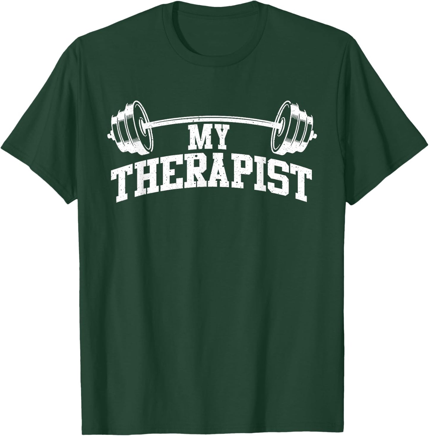 Funny Barbell Design Women Weight Lifting Gym Quote T-Shirt - T-Shirt | Forest