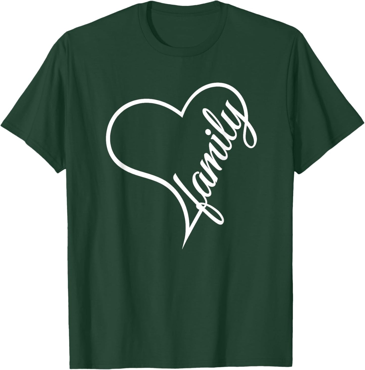 I Love My Family Cute Family T-Shirt - T-Shirt | Forest