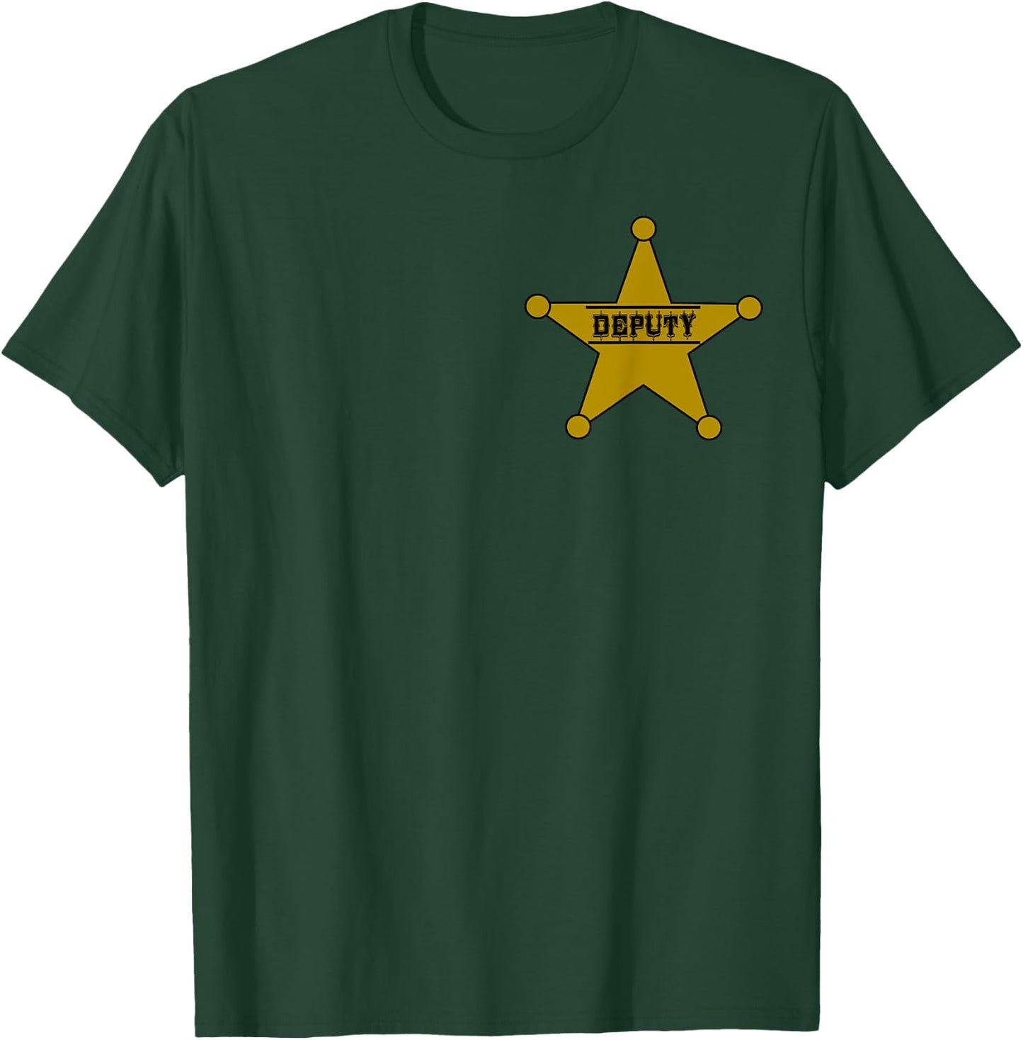 Sheriff Deputy Shirt Badge Costume T-Shirt - T-Shirt | Forest