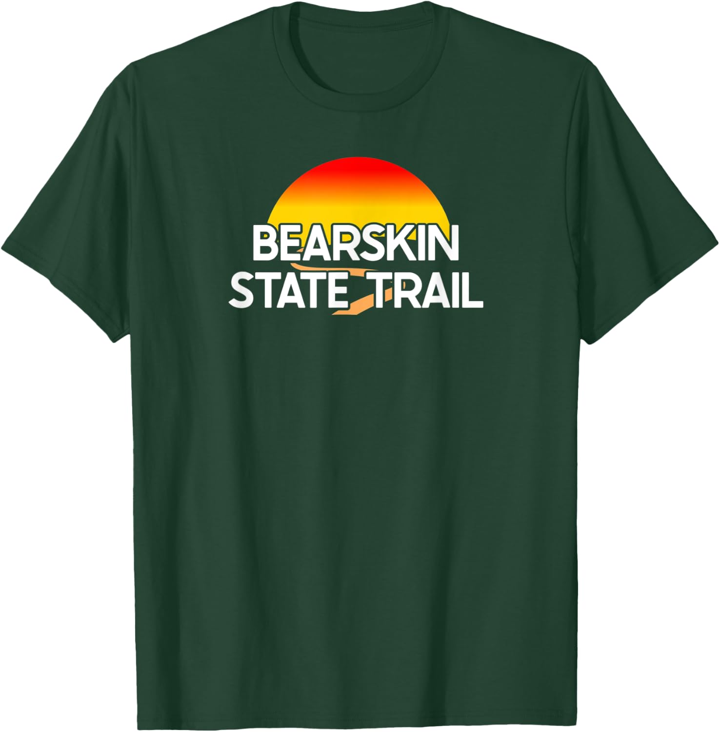 Bearskin State Trail USA Rail Trail Biking T-Shirt - T-Shirt | Forest