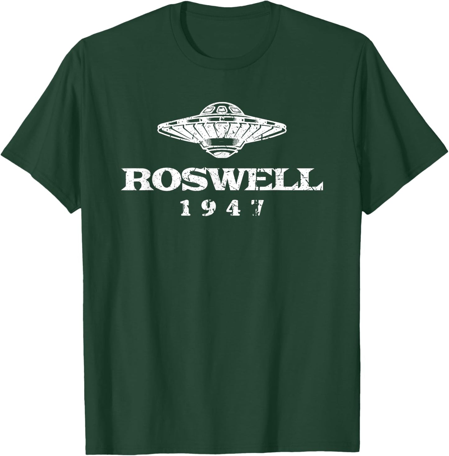 Roswell Incident 1947 UFO Alien Experience Conspiracy Fan T-Shirt - T-Shirt | Forest