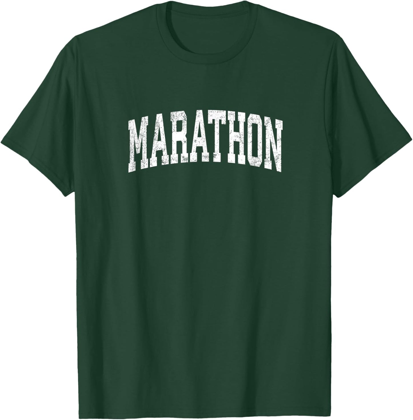 Marathon Florida FL Vintage Athletic Sports Design T-Shirt - T-Shirt | Forest
