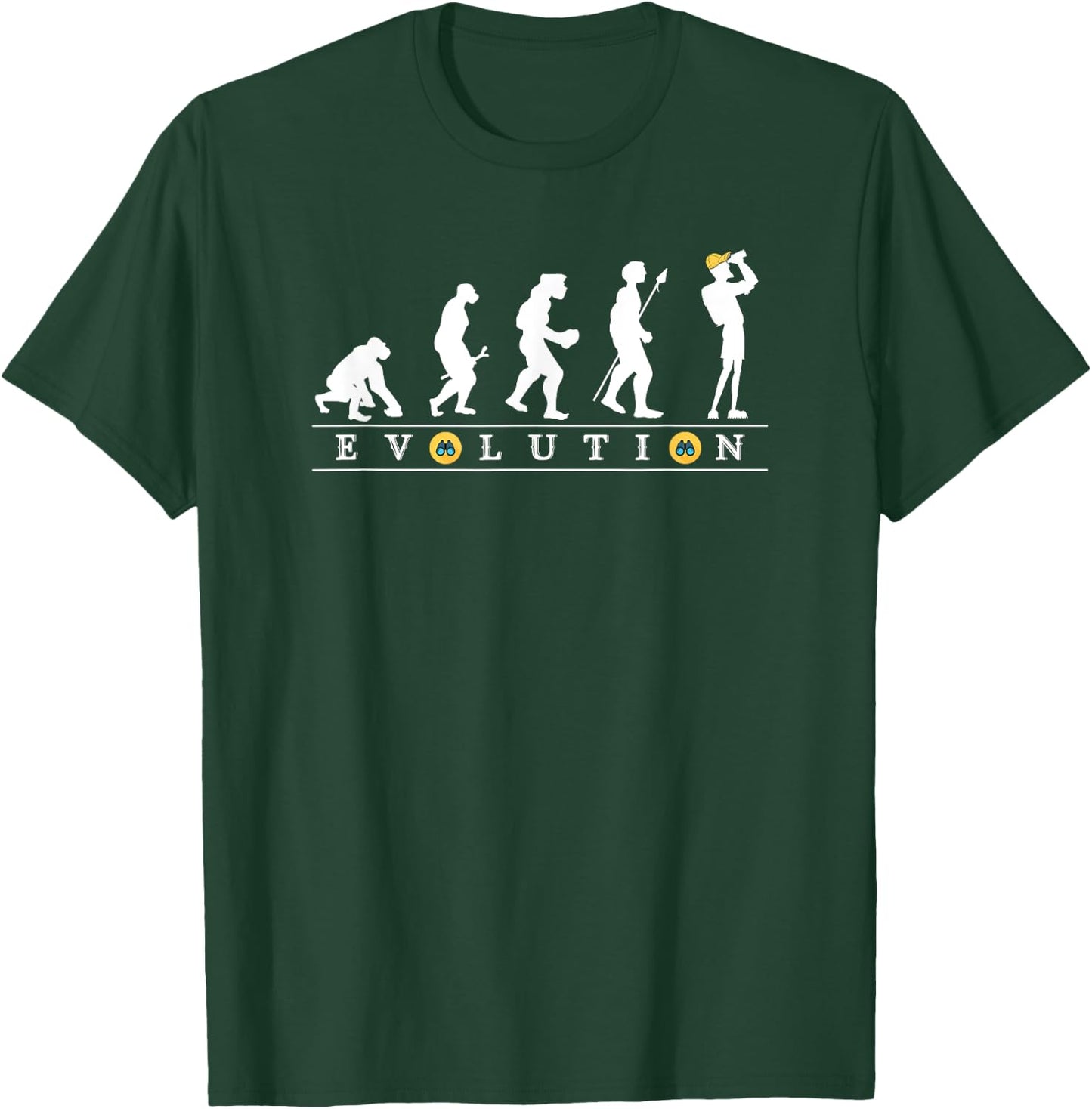 Birdwatcher Funny Evolution Bird Watching for birding birder T-Shirt - T-Shirt | Forest