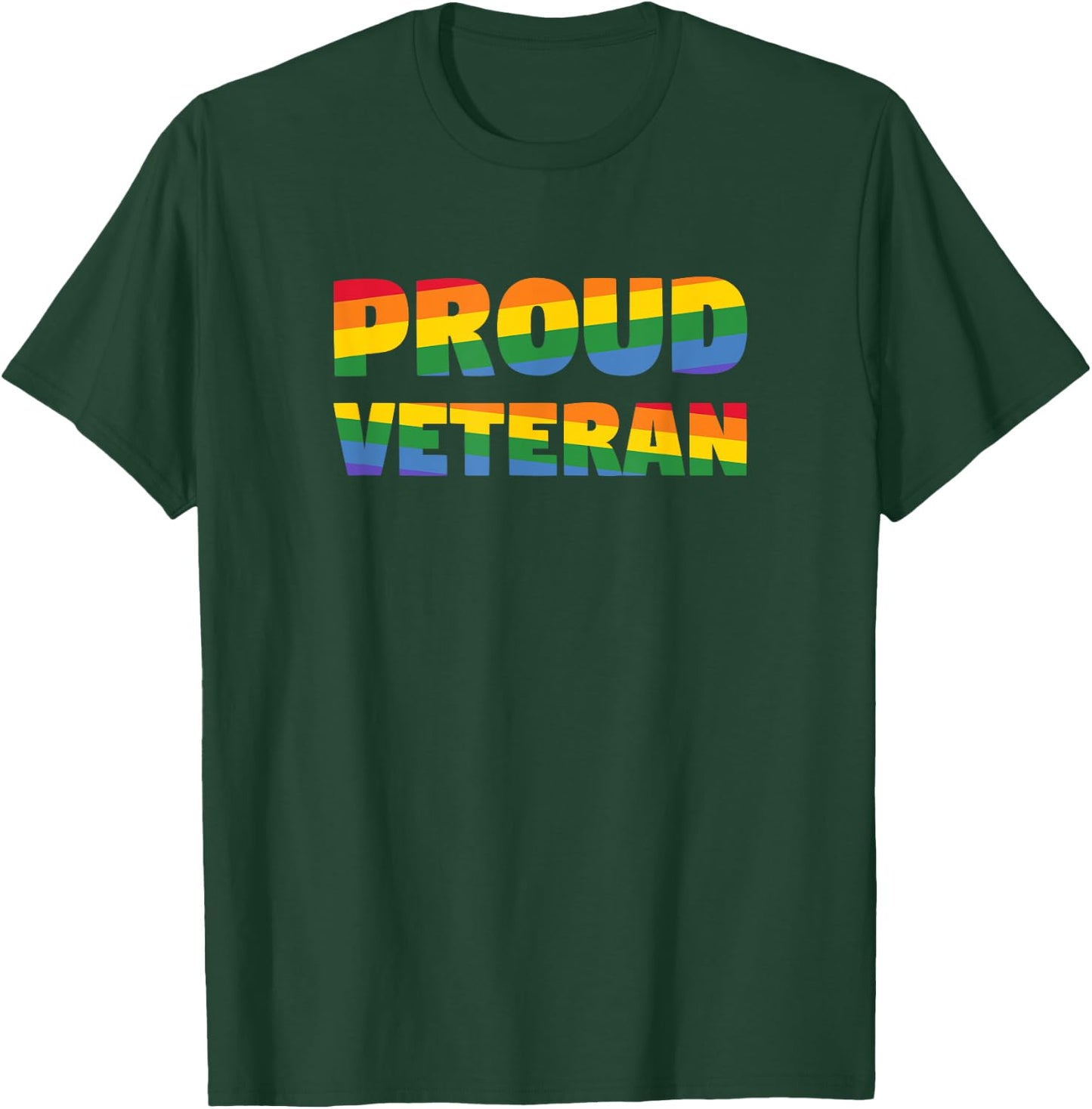 Gay Pride - Veteran Shirt - Gay Veteran Pride Shirt T-Shirt - T-Shirt | Forest