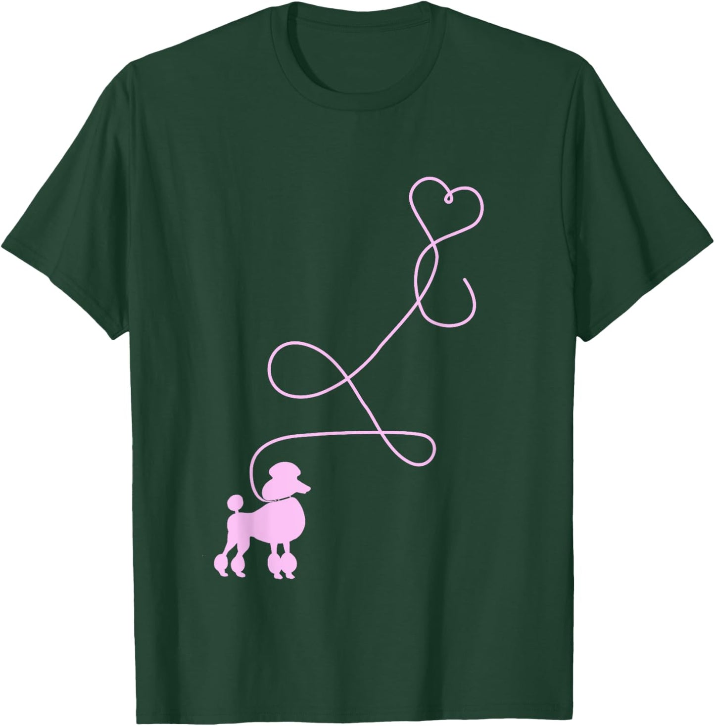 50s Sock Hop Costume Dog Pink Poodle Heart 1950s Top Women Kids T-Shirt - T-Shirt | Forest