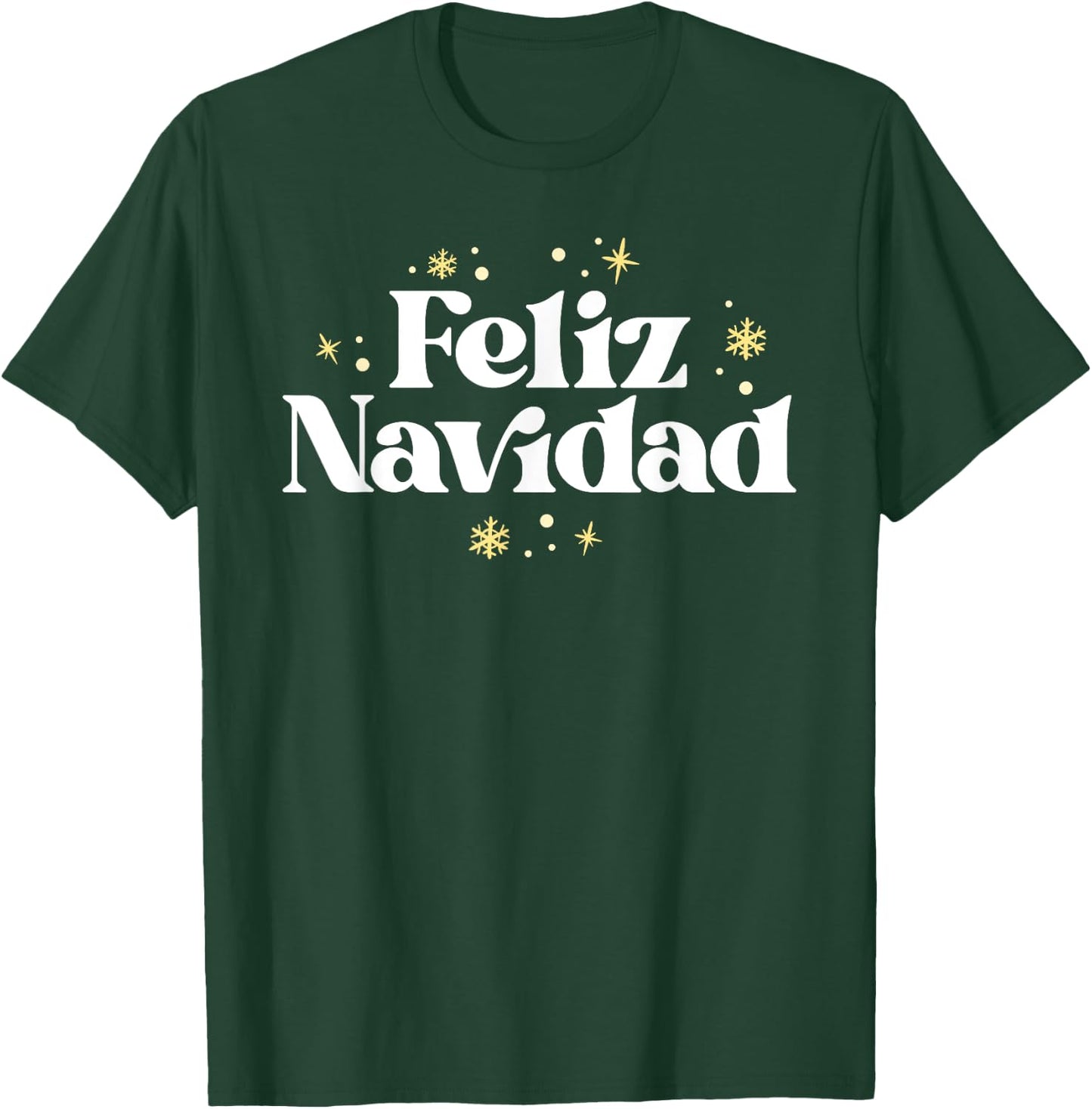Vintage Feliz Navidad Retro Mexican Xmas Spanish Christmas T-Shirt - T-Shirt | Forest