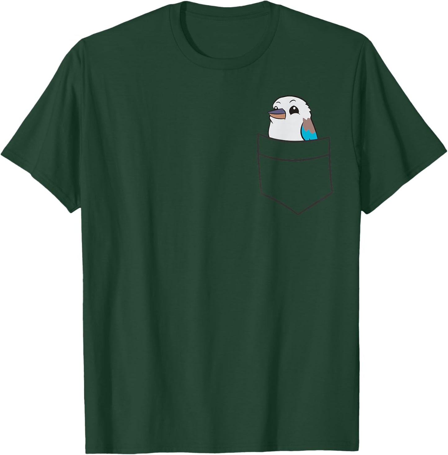 Cute Kookaburra In The Pocket T-Shirt - T-Shirt | Forest