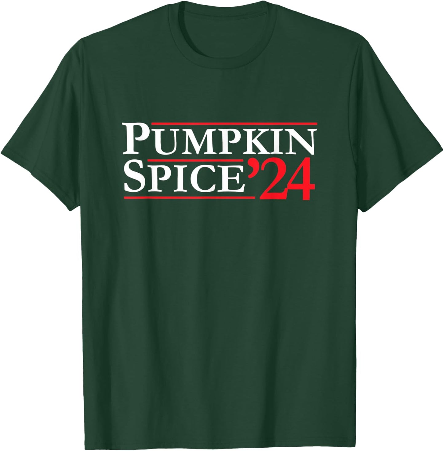 Novelty 2024 Election Campaign | '24 Pumpkin Spice T-Shirt - T-Shirt | Forest