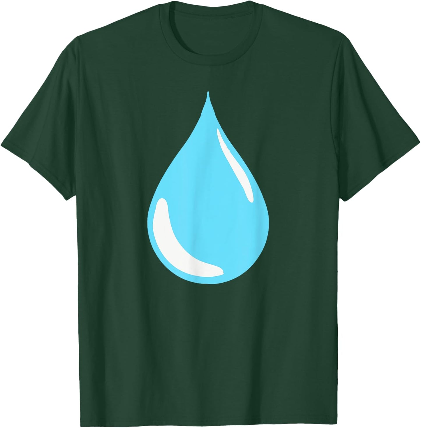 Vintage Water Is Life Minimalist Water Droplet Rain Graphic T-Shirt - T-Shirt | Forest