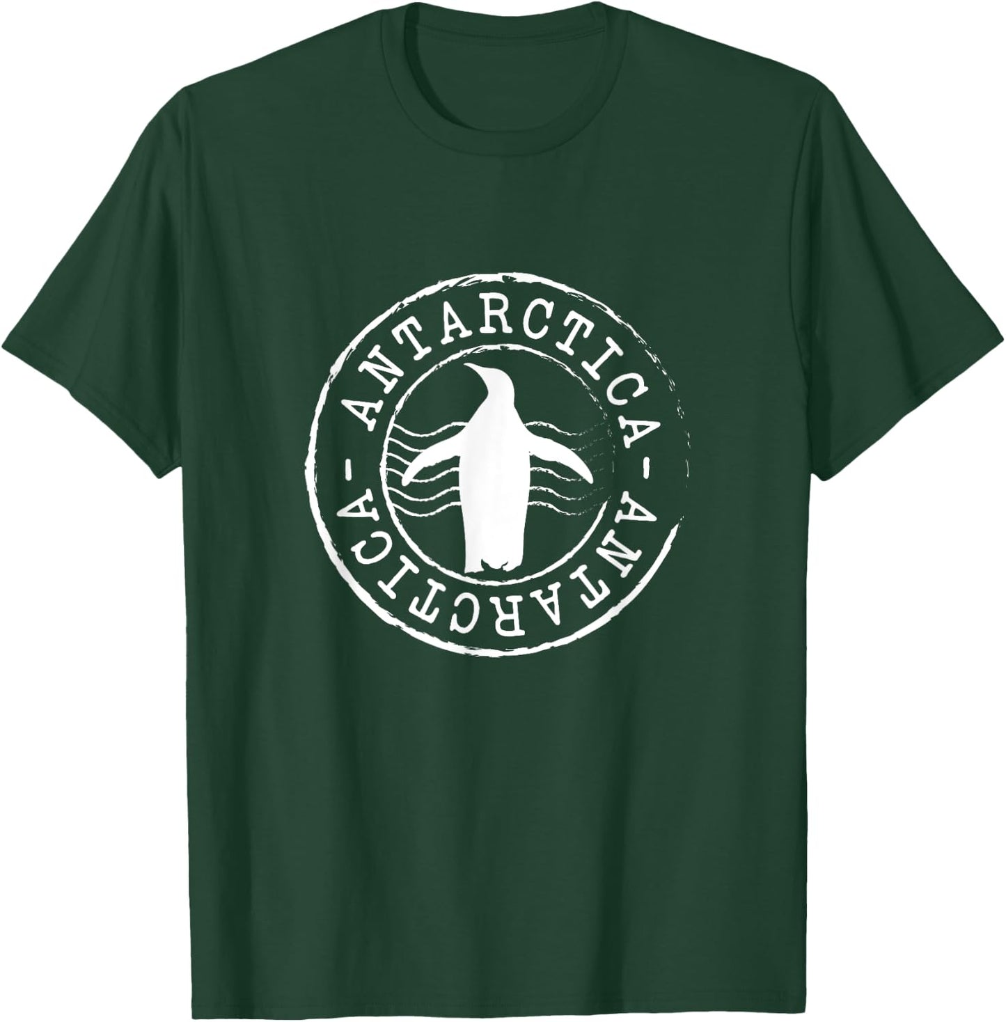 Postage Stamp Antarctica Penguin T-Shirt - T-Shirt | Forest