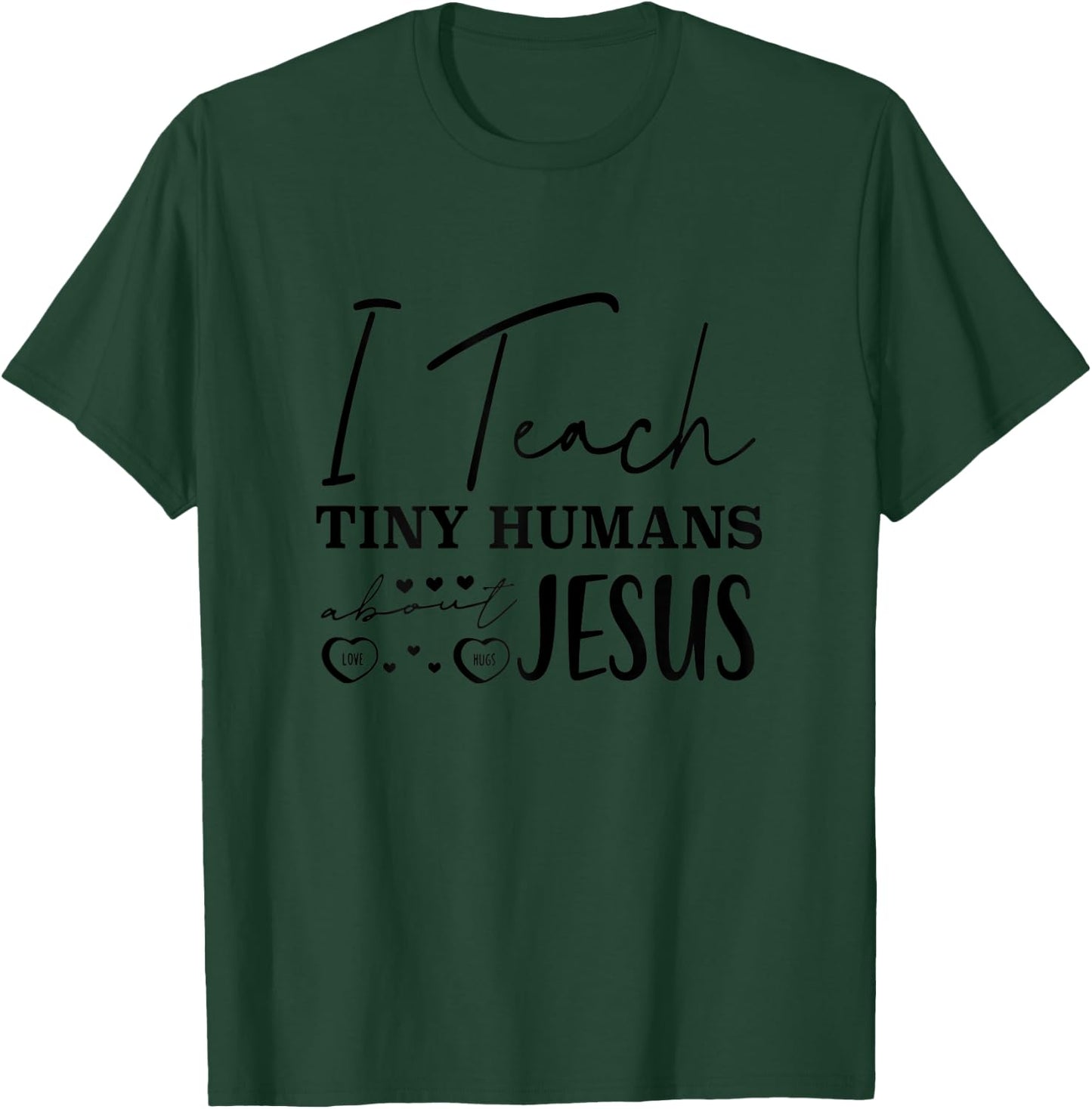 Funny Christian Teacher Design Humor Cool Christian Teacher T-Shirt - T-Shirt | Forest