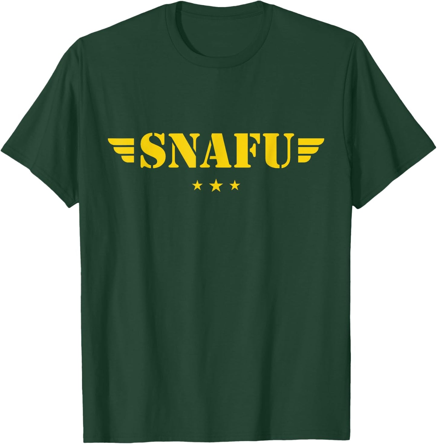 Funny Situation Normal SNAFU Soldier Military T-Shirt - T-Shirt | Forest