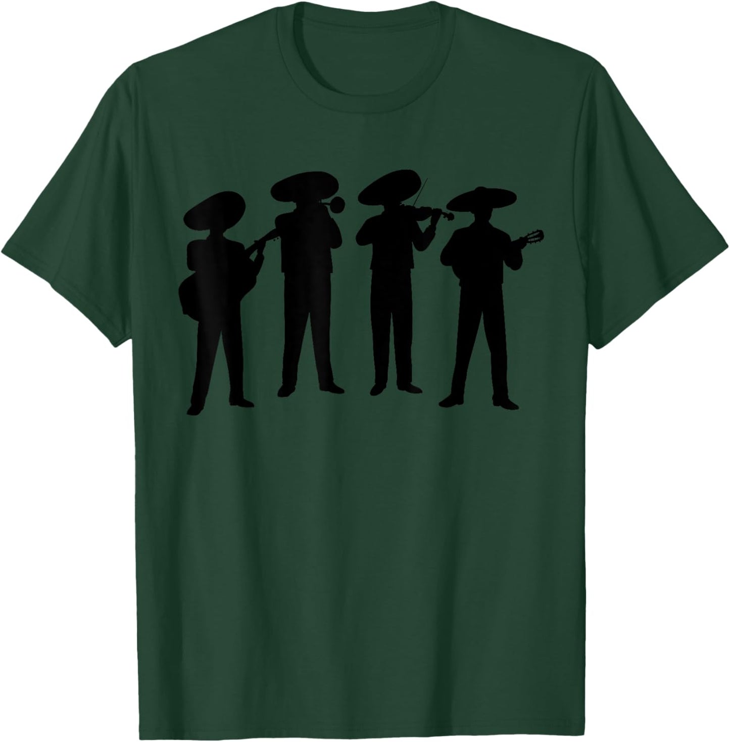 Mariachi Band Quartet Mexican Party Charro Latino Pride T-Shirt - T-Shirt | Forest