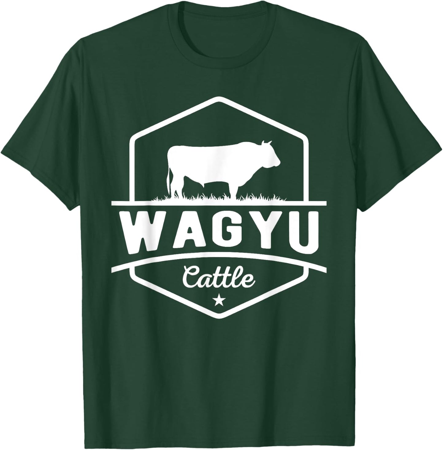 Cow Farmer - Wagyu Cattle T-Shirt - T-Shirt | Forest