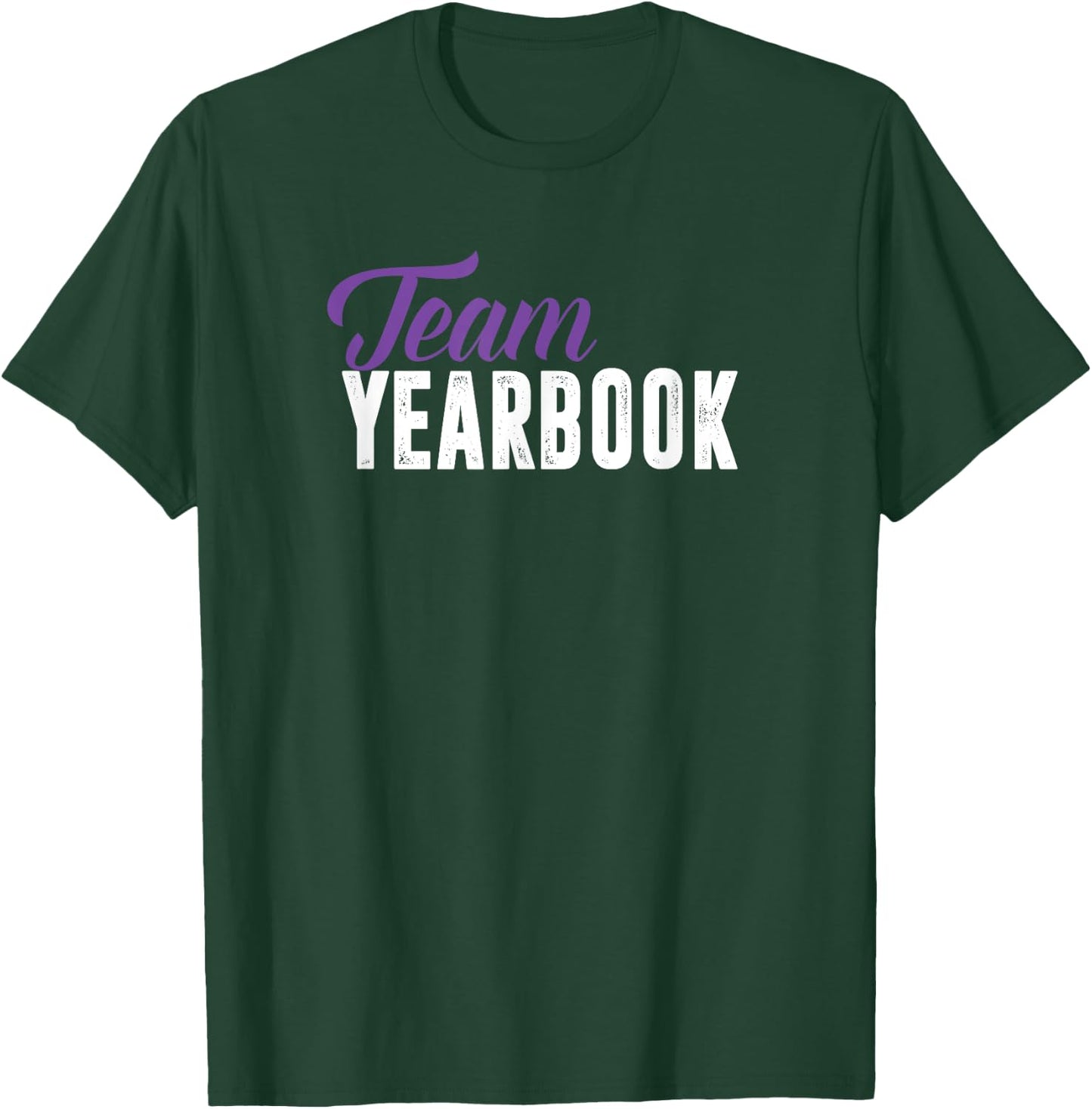 Yearbook Team Shirt for School Clubs, Staff Advisor, Purple T-Shirt - T-Shirt | Forest