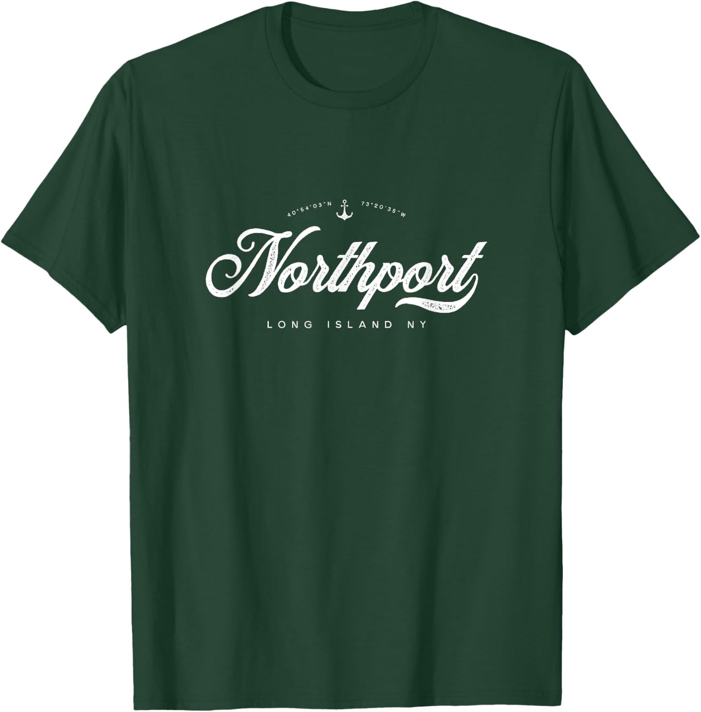 Northport Long Island NY Vintage Retro T-Shirt - T-Shirt | Forest