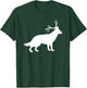 Funny German Shepherd Dog Christmas Reindeer Antlers Xmas T-Shirt - T-Shirt | Forest