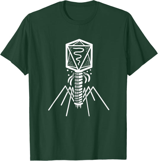 Biology Microbiology Genetic Engineering Bacteriophages T-Shirt - T-Shirt | Forest