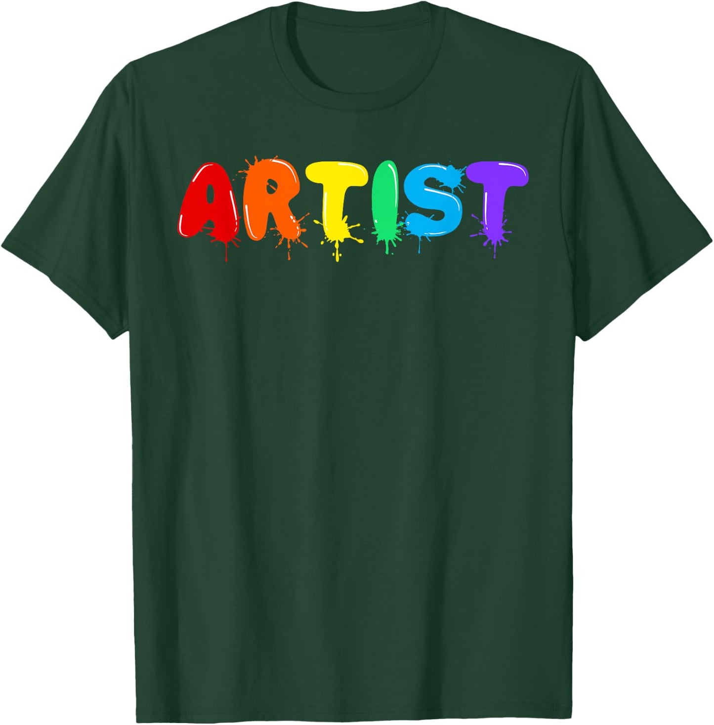 Funny Artist Art Men Women Kids Artsy Drawing Painting Lover T-Shirt - T-Shirt | Forest