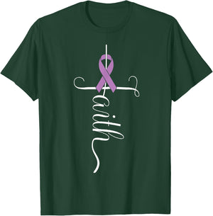 Lupus Awareness Purple Ribbon T-Shirt - T-Shirt | Forest